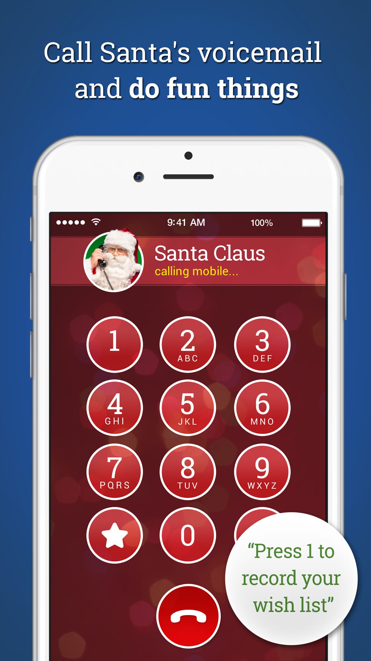 phone number to call santa claus